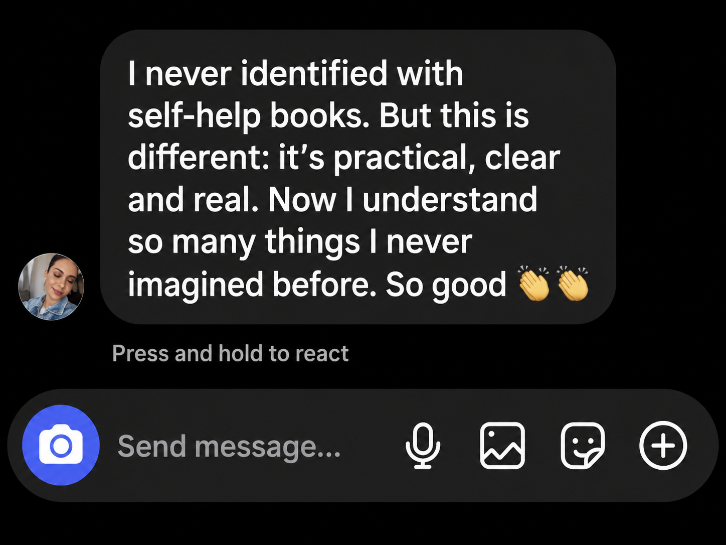 Reader testimonial 2 for You Weren't Born to Live This Way